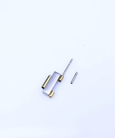 Mắt dây đồng hồ nữ Omega chính hãng dòng Contellation thép trắng + vàng 18k size 14 mm