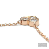 Dây chuyền Tiffany&Co. chính hãng dòng Sentimental Heart 3P Diamond Rose Gold