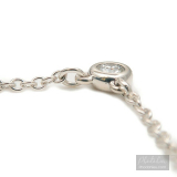 Dây chuyền Tiffany&Co. chính hãng đính 1 viên kim cương mặt 0.03ct chất liệu bạc SV925 Silver