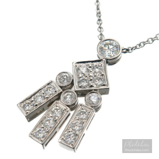 Dây chuyền Tiffany&Co. chính hãng Legacy Diamond Necklace K18 White Gold