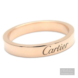 Nhẫn Cartier chính hãng dòng Engraved vàng đặc K18 Rose Gold  size nhẫn #50 US5-5.5