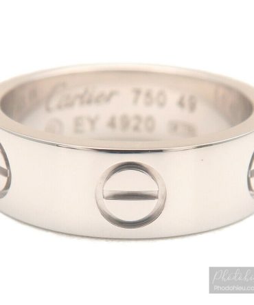 Nhẫn Cartier chính hãng dòng Love Ring 18K White Gold #49 US5