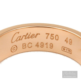 Nhẫn Cartier chính hãng dòng Love Ring K18 750PG vàng đặc Rose Gold #49 US5