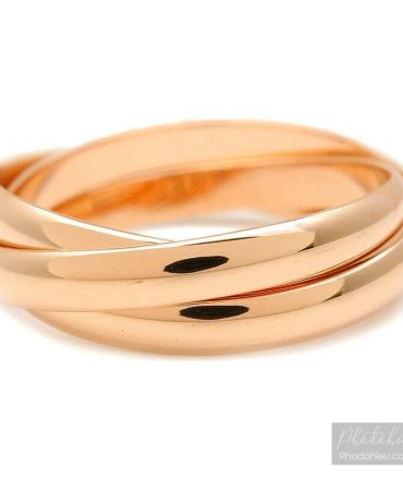 Nhẫn Cartier chính hãng dòng Trinity Ring K18 Rose Gold Size #53 US6.5-7