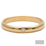 Nhẫn Cartier chính hãng dòng Wedding 1P Diamond vàng đặc Solid Yellow Gold size nhẫn #51 US5.5-6