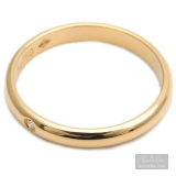 Nhẫn Cartier chính hãng dòng Wedding 1P Diamond vàng đặc Solid Yellow Gold size nhẫn #51 US5.5-6