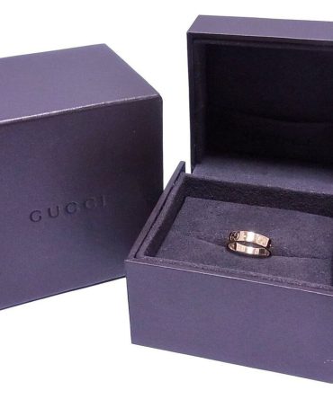 Nhẫn GUCCI chính hãng dòng Icon Solid 18K Yellow Gold 750 Size 47 US4