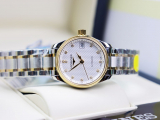 Đồng hồ nữ Longines 3 kim Demi vàng mặt số đính kim cương Fullbox New
