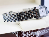 Đồng hồ nữ Longines chính hãng dòng Dolce Vita mặt trắng chữ nhật thép nguyên chiếc đính kim cương thiên nhiên