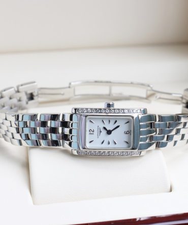 Đồng Hồ Nữ Longines DolceVita / Dây Thép - Niềng Đính Full Kim Cương / Fullbox