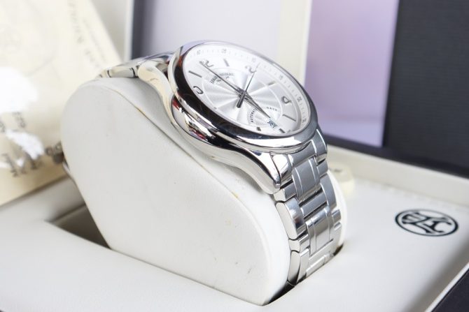 Đồng hồ Nam Armand Nicolet M02-4 Automatic, Mặt trắng dây thép - size 42mm Fullbox