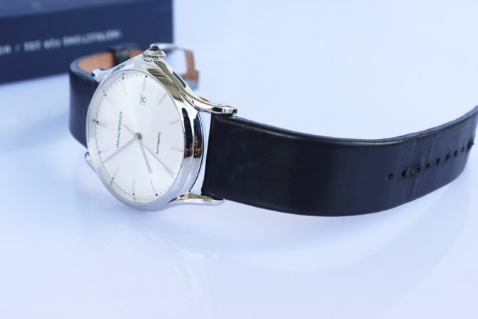 Đồng Hồ Nam Emporio Armani - Automatic Dây Da, thiết kế Lộ Máy - Size 42mm