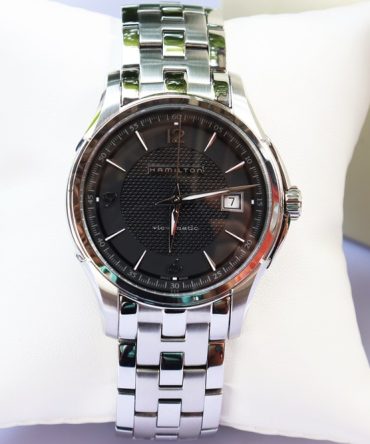 Đồng Hồ Nam Hamilton Mặt Đen - Dây Thép Automatic - New, Size 40mm