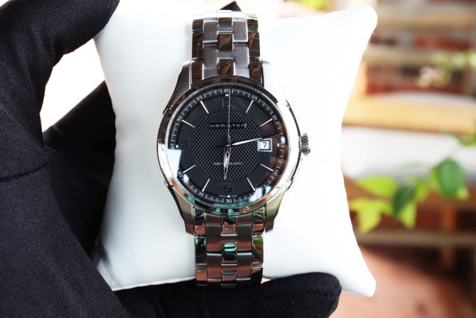 Đồng Hồ Nam Hamilton Mặt Đen - Dây Thép Automatic - New, Size 40mm