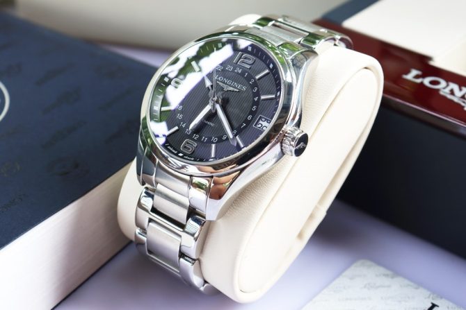 Đồng Hồ Nam Longines Conquest Classic - 4 Kim Giờ GMT - Automatic - Size 42mm Fullbox