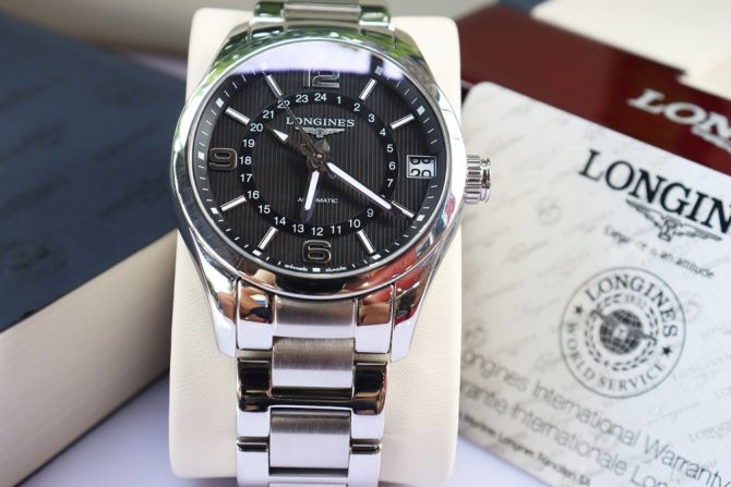 Đồng Hồ Nam Longines Conquest Classic - 4 Kim Giờ GMT - Automatic - Size 42mm Fullbox