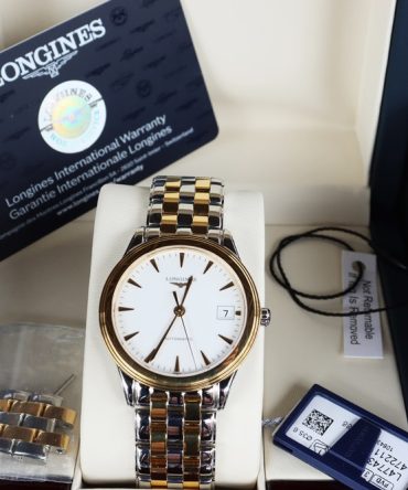 Đồng Hồ Nam Longines Flagship Automatic - Bộ máy L888.2 - Demi vàng - size 36 mm fullbox