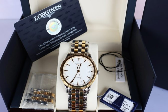 Đồng Hồ Nam Longines Flagship Automatic - Bộ máy L888.2 - Demi vàng - size 36 mm fullbox