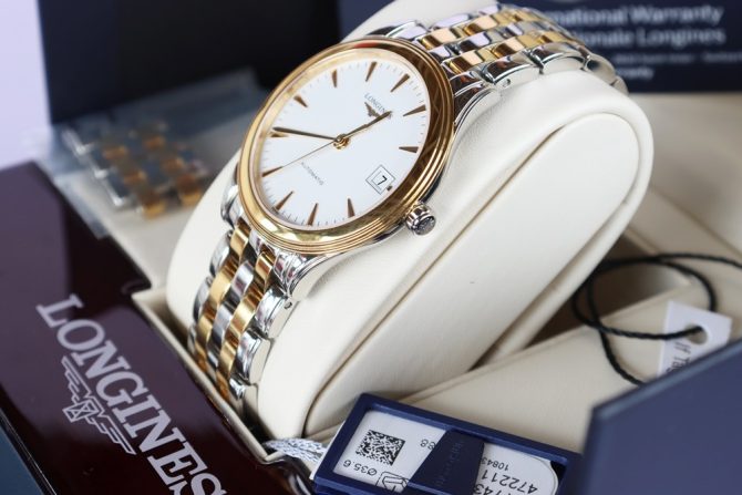 Đồng Hồ Nam Longines Flagship Automatic - Bộ máy L888.2 - Demi vàng - size 36 mm fullbox