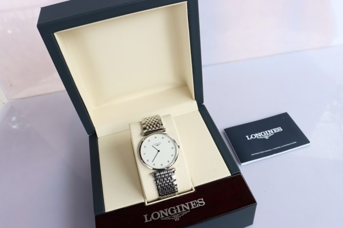 Đồng Hồ Nam Longines La Grande Classicque siêu mỏng - đính 12 viên Kim Cương fullbox