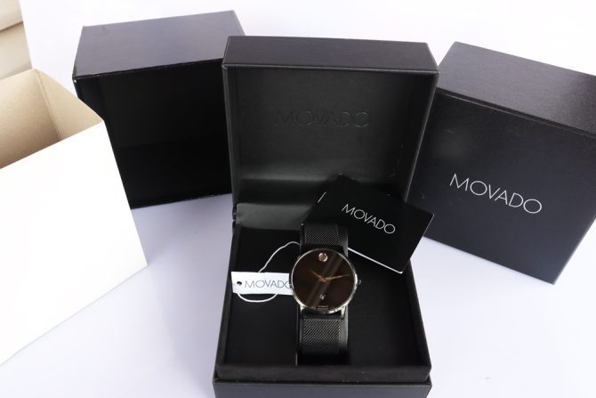 Đồng Hồ Nam Movado Museum 0607568 Classic Automatic - Size 40mm Dây thép - fullbox..