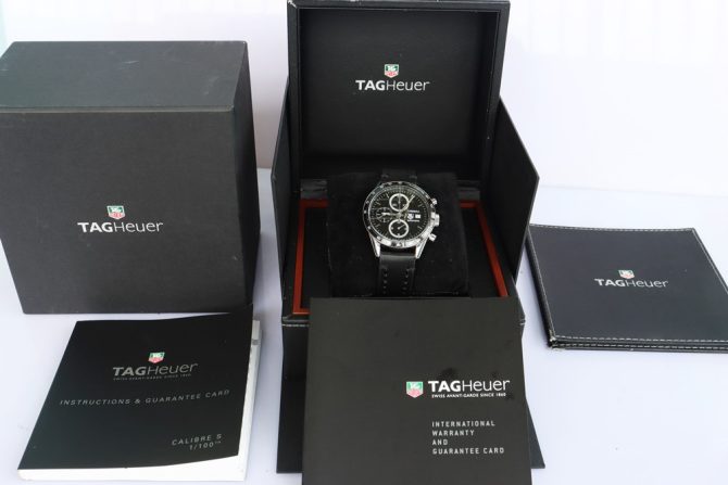 Đồng Hồ Nam Tag Heuer Carrera Chronograph Calibre 16 Automatic - 6 Kim - Size 41mm fullbox