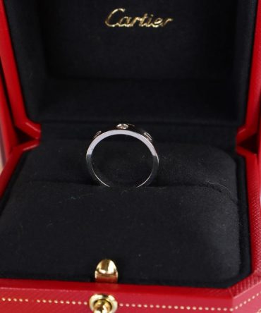 Nhẫn Nữ CARTIER Love Ring Diamond Ring 18K White Gold ( Au 750 ) Size 50mm