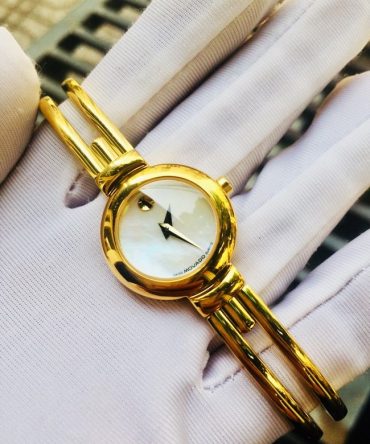 Đồng Hồ Movado Nữ GOLD chính hãng mặt Xà Cừ 