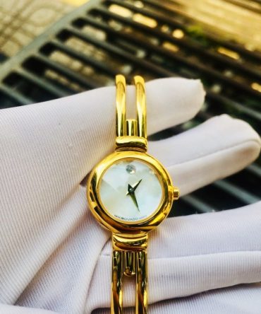 Đồng Hồ Movado Nữ GOLD chính hãng mặt Xà Cừ 