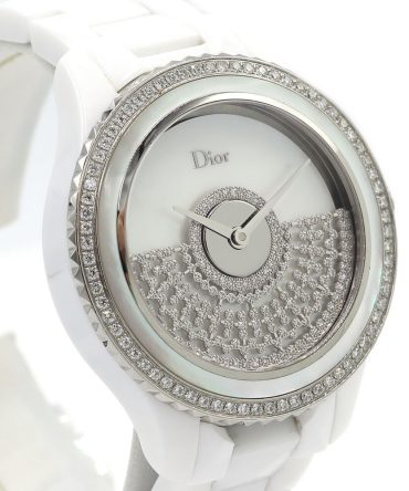 Đồng hồ nữ Christian Dior VIII Grand Bal White Full kim cương và ngọc trai