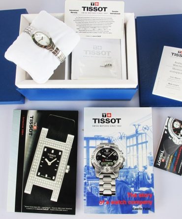 Đồng Hồ Nữ - Tissot Oval-T Mặt xà cừ - cọc số Đính kim cương - Fullbox